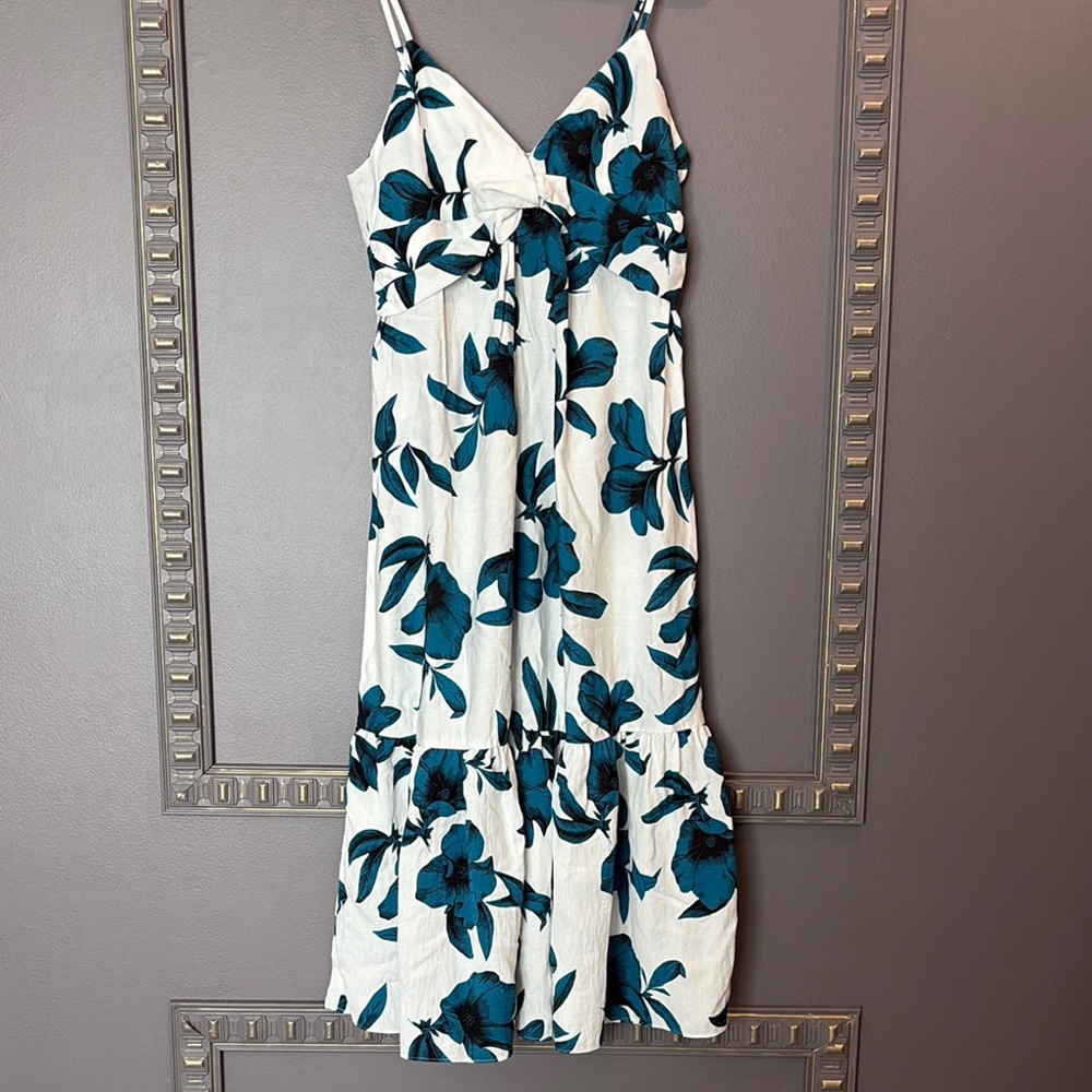 Banana Republic Linen Midi Sundress Sleeveless Resort Wear